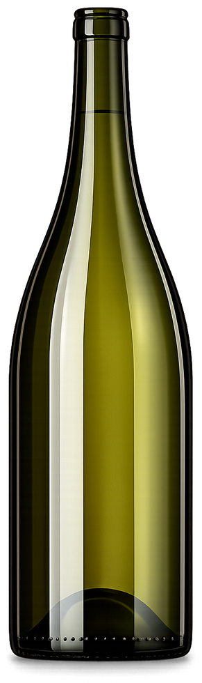 750ml Burgundy wine bottle, dead leaf green glass